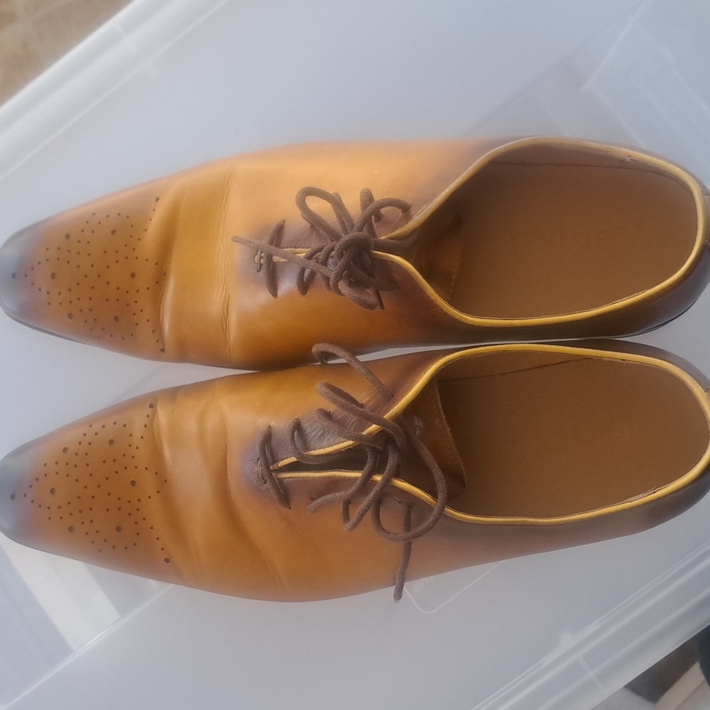 Carrucci Men's Leather Dress Shoes 13